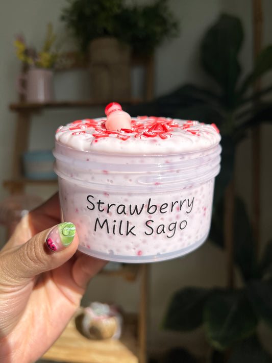 Strawberry Milk Sago