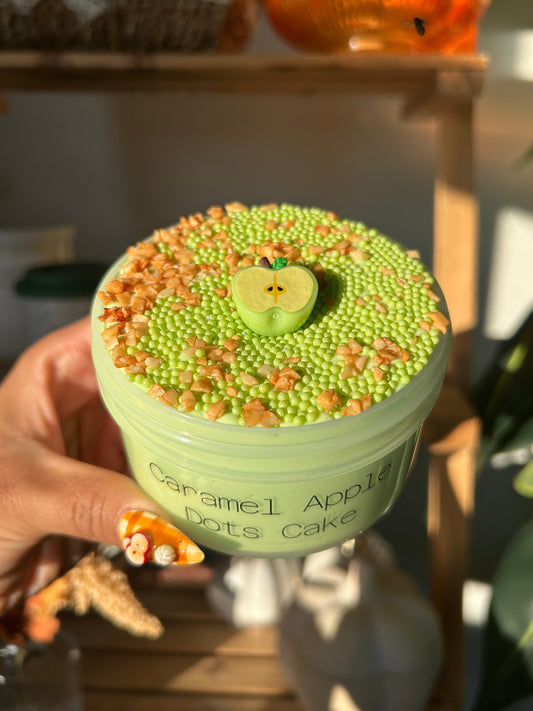 Caramel Apple Dots Cake