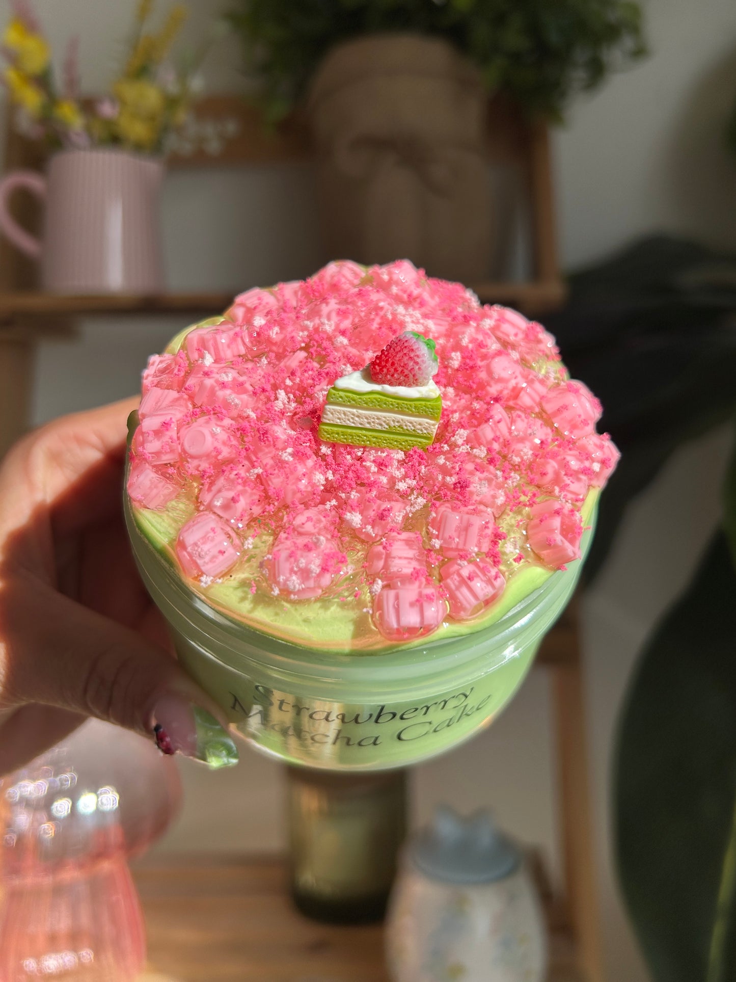 Strawberry Matcha Cake