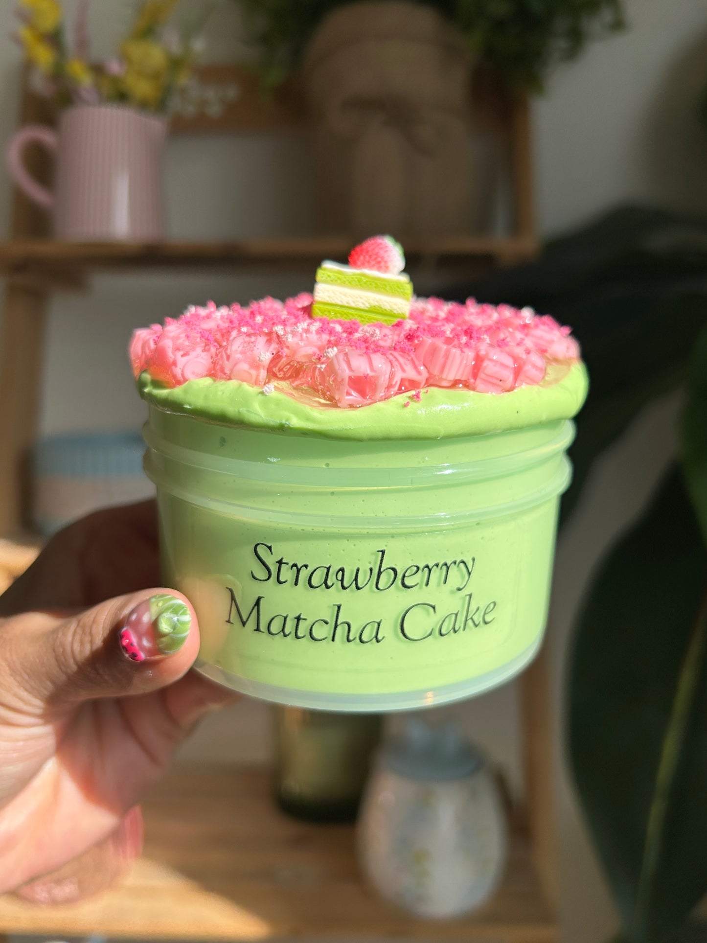 Strawberry Matcha Cake