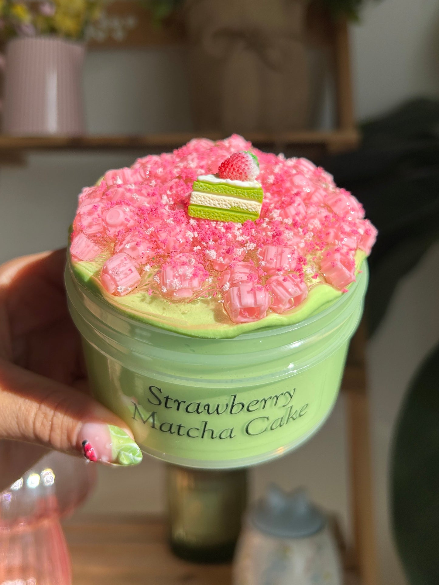 Strawberry Matcha Cake