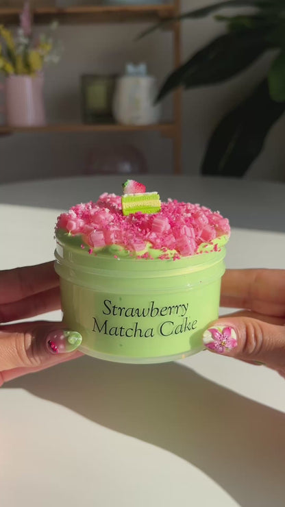 Strawberry Matcha Cake