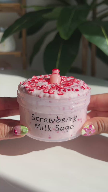 Strawberry Milk Sago